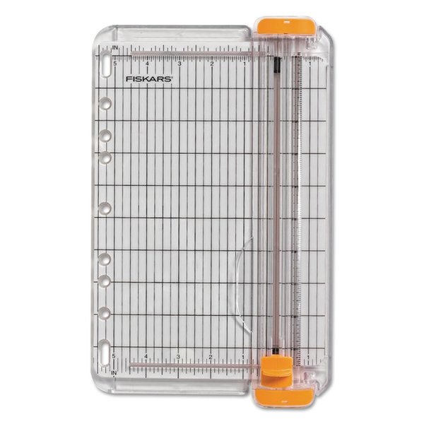 Fiskars SureCut Paper Trimmer, 8 Sheets, 9" Cut Length, Plastic Base, 8.88 x 14.38 154460-1014